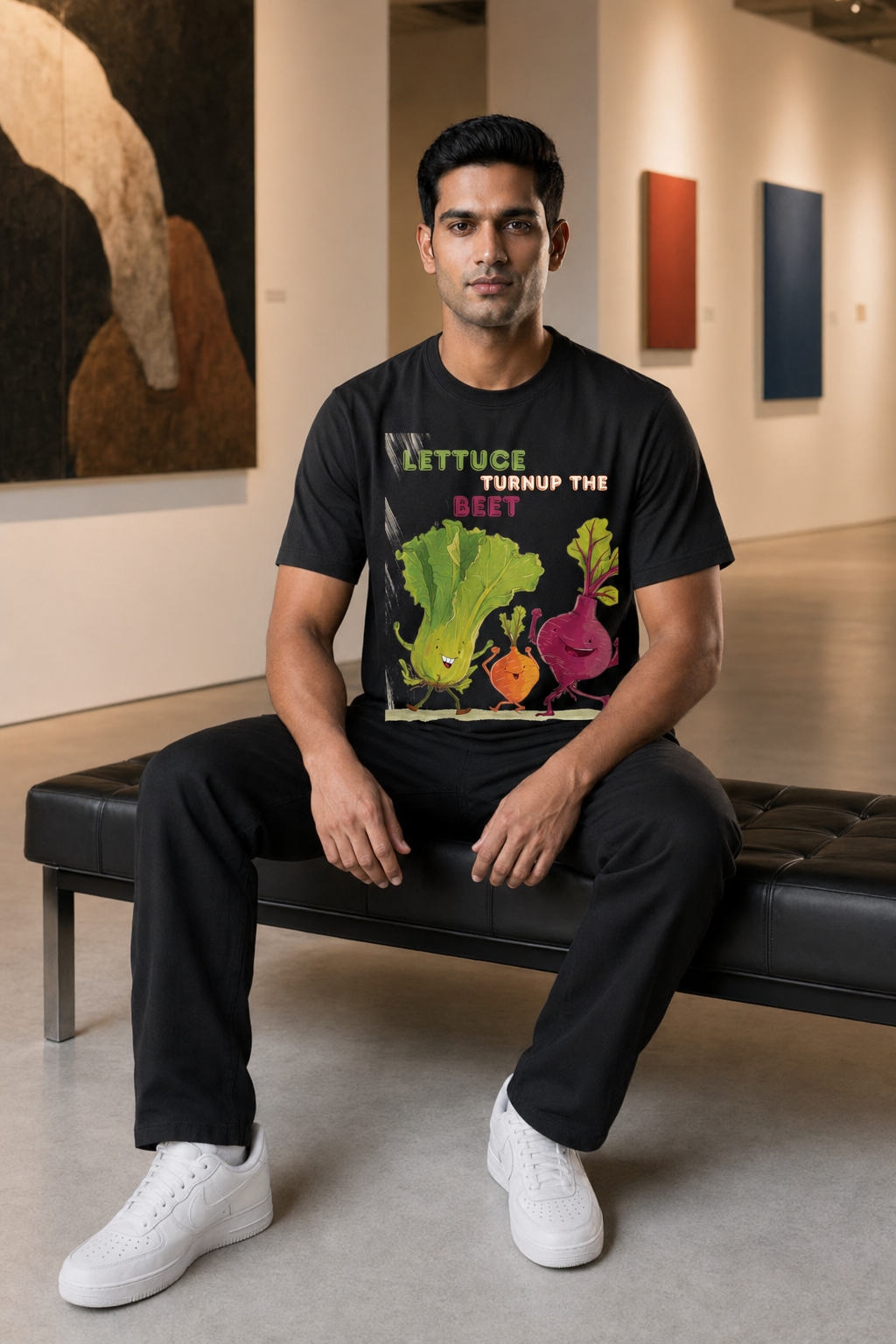 Healthy Fight Veggie Vibes Print T-shirt 8