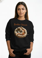 Buddies Forever Snuggle Illustration Sweatshirt
