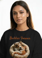 Buddies Forever Snuggle Illustration Sweatshirt
