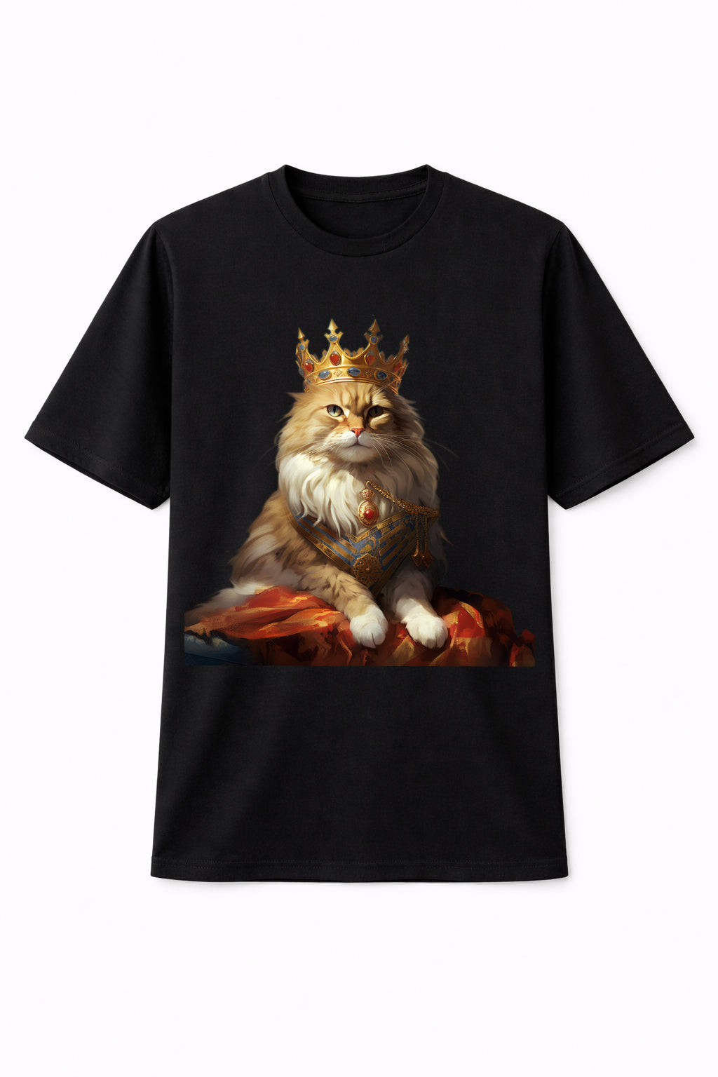 Cat-A-King Graphic Print Regular Fit T-shirt