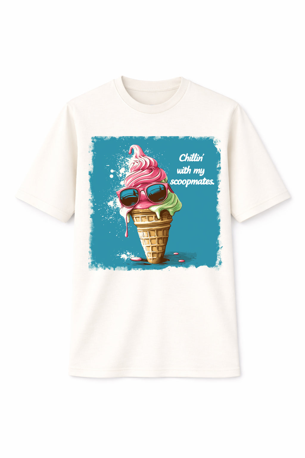 Vibrant Cool Cone Print T-shirt