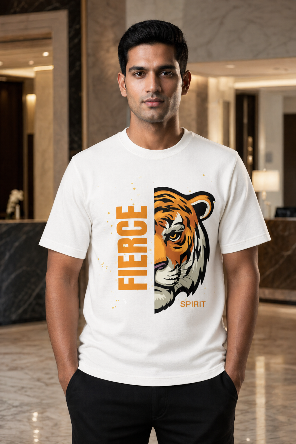 Fearless Tiger Print T-shirt Secondary image