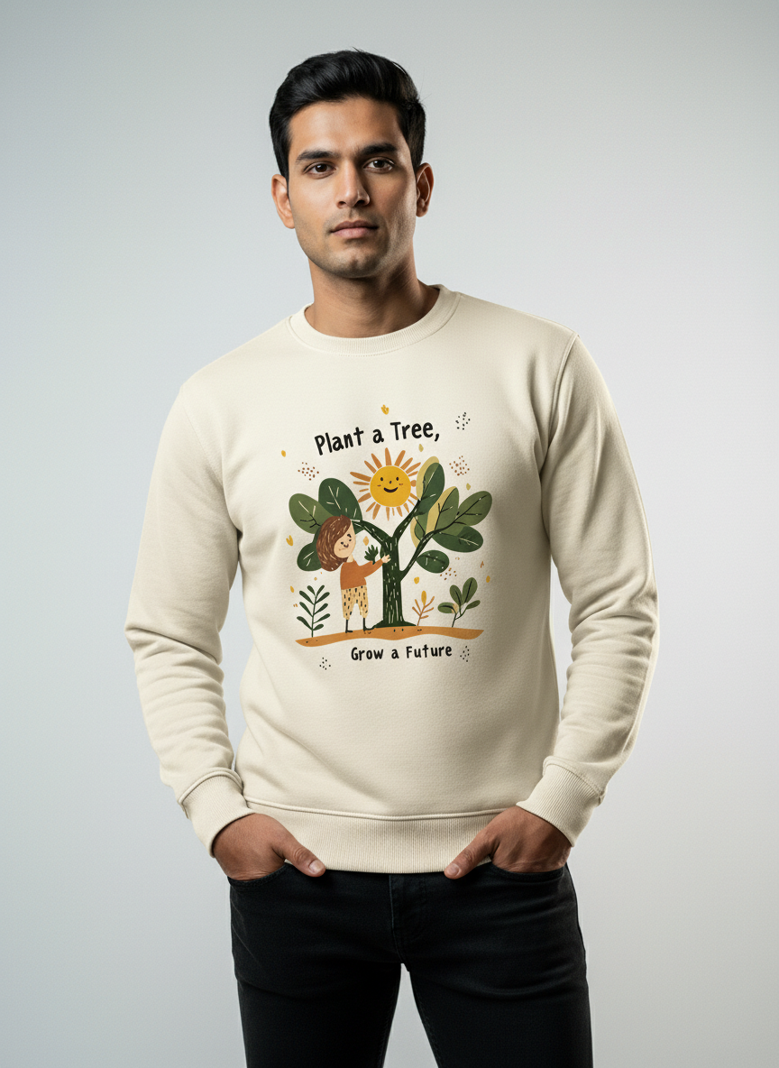 Nature Bloom Positivity Art Sweatshirt Secondary image