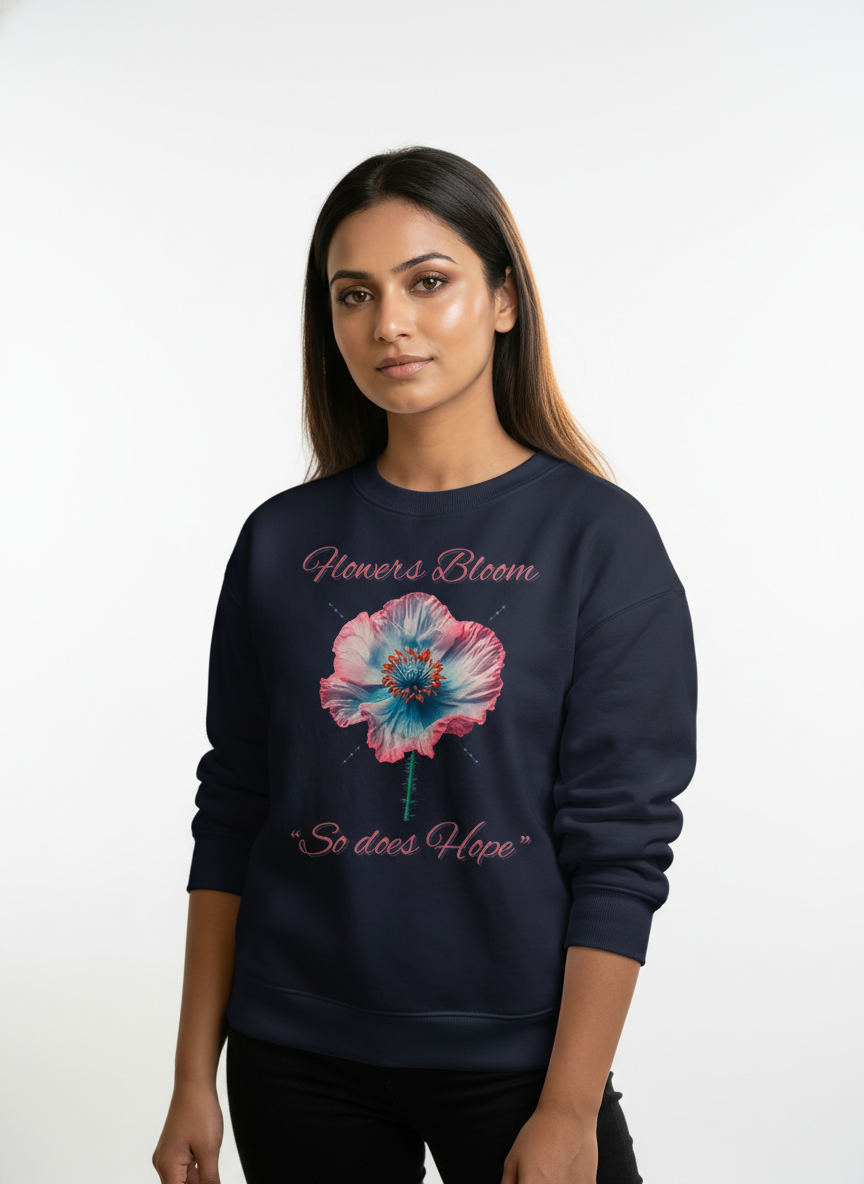 Blooming Hope Print Sweatshirt Main image