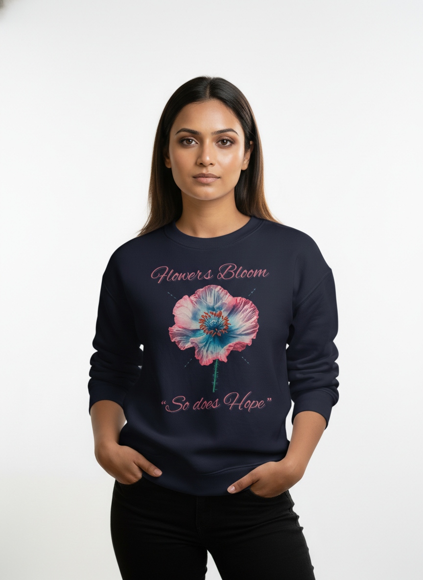 Blooming Hope Print Sweatshirt Secondary image
