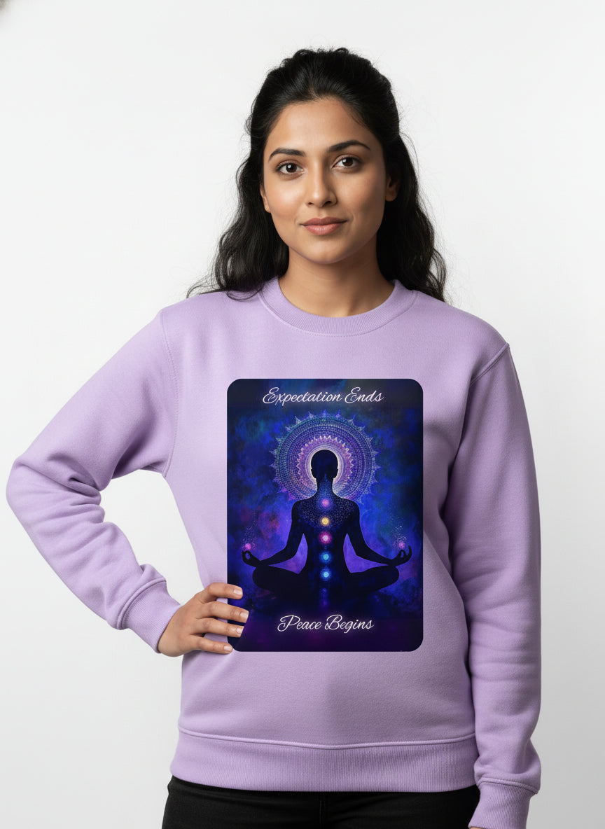 Inner Peace Yoga Printed Sweatshirt