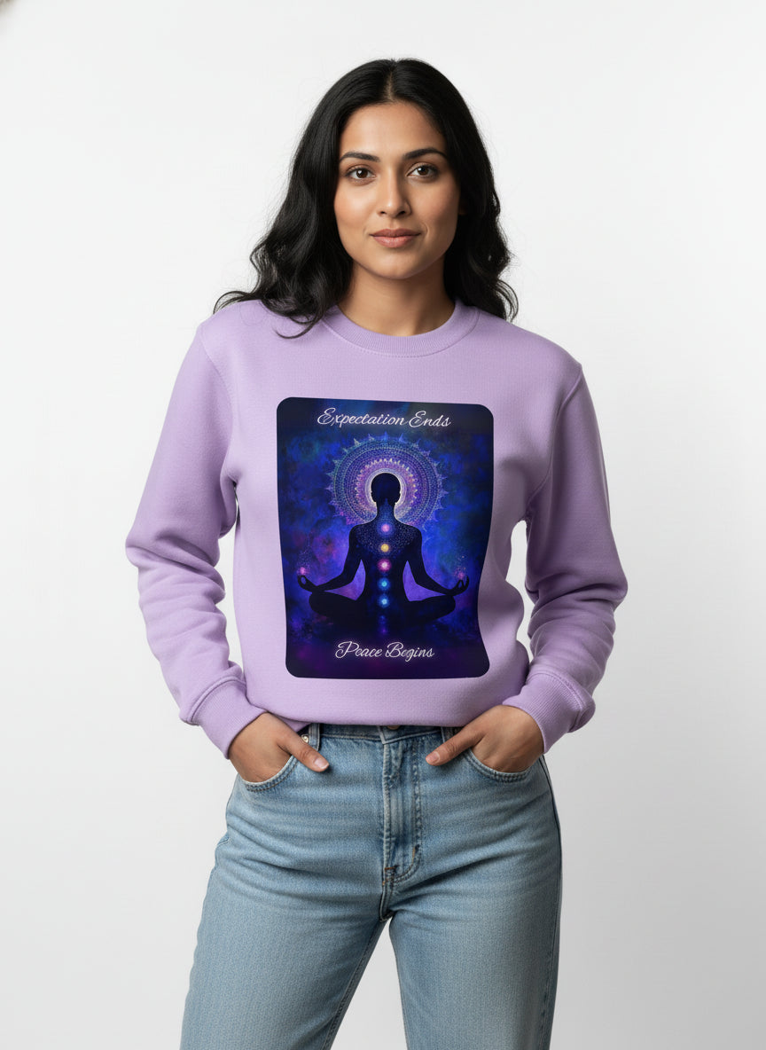 Inner Peace Yoga Printed Sweatshirt