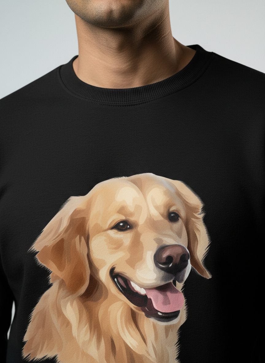 Innocent Love Dog Printed Sweatshirt Main image