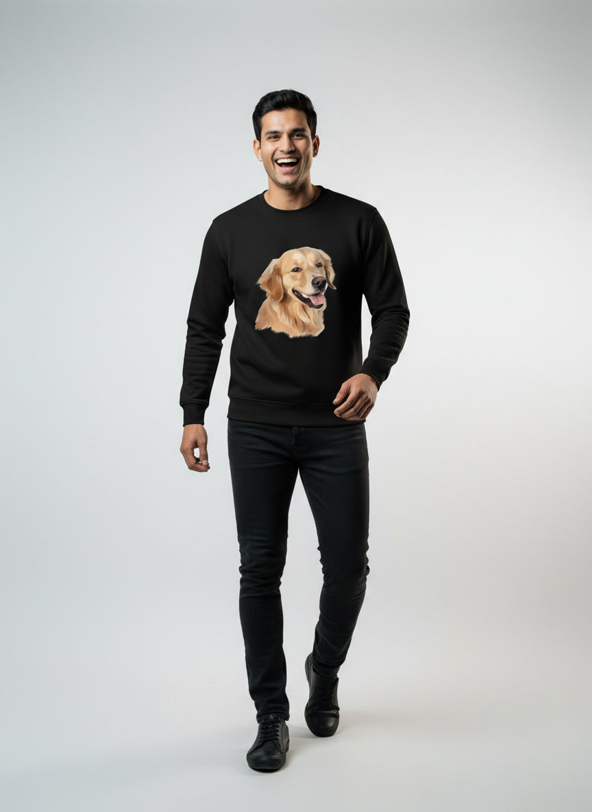 Innocent Love Dog Printed Sweatshirt