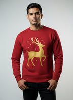 Cute Winter Reindeer Portrait Sweatshirt