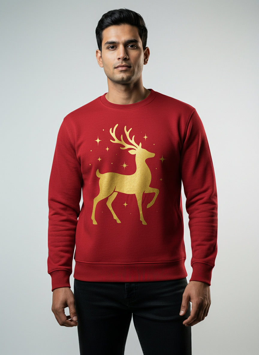 Cute Winter Reindeer Portrait Sweatshirt