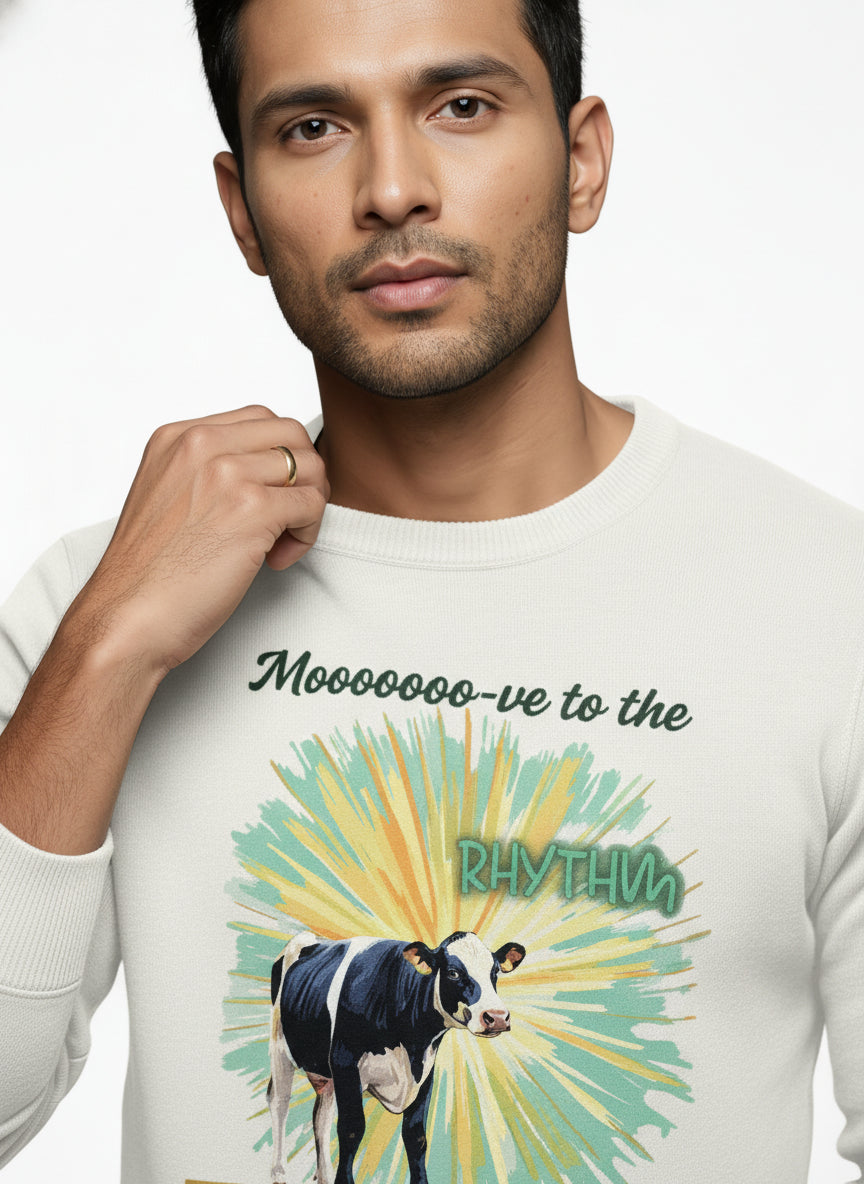 Mooo Cow Dance Character Sweatshirt
