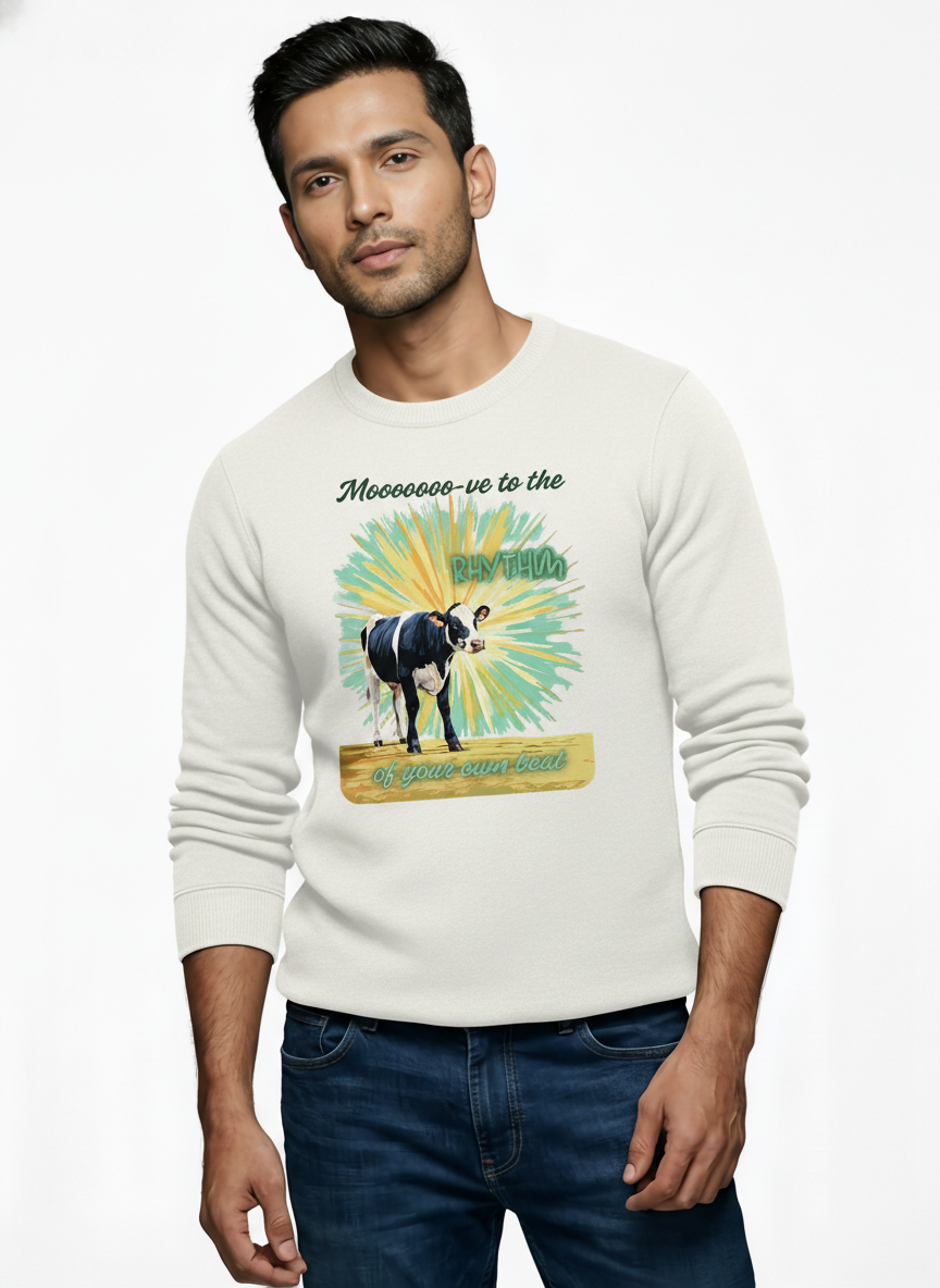 Mooo Cow Dance Character Sweatshirt Secondary image