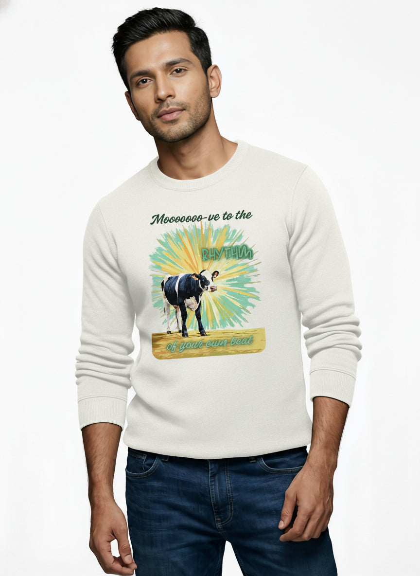 Mooo Cow Dance Character Sweatshirt