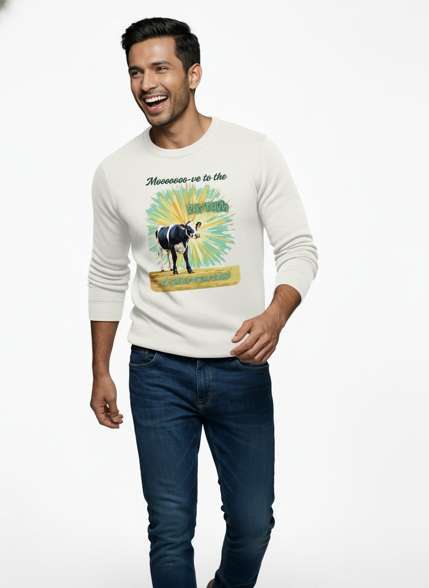 Mooo Cow Dance Character Sweatshirt