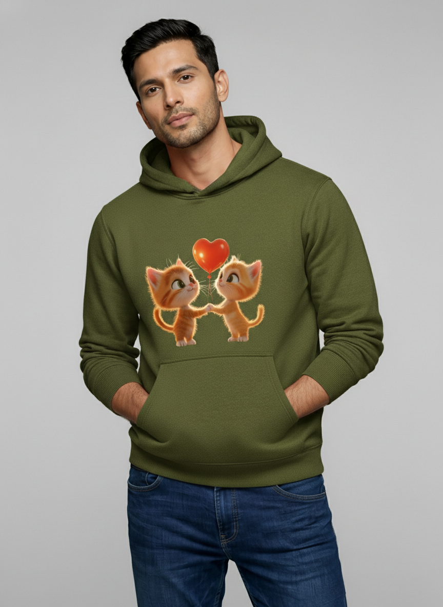 Purrfect Two Love Print Sweatshirt Secondary image