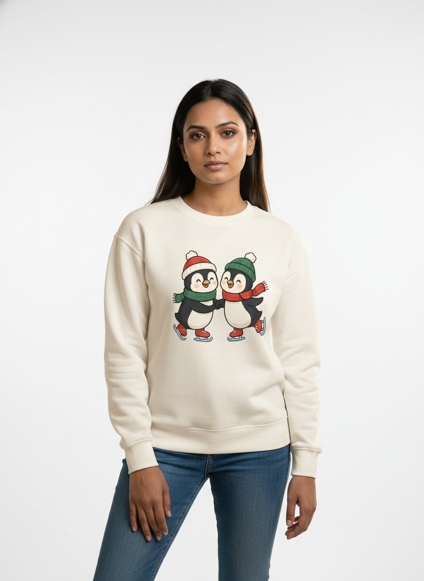 Skating Penguins Lovely Sweatshirt