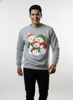 Adorable Snowman Family Picture Sweatshirt
