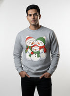 Adorable Snowman Family Picture Sweatshirt