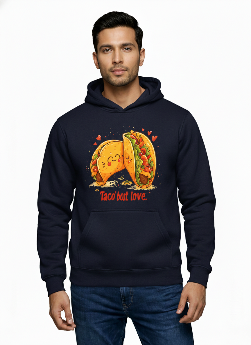 Cheerful Taco Romance Pop Hoodie Main image