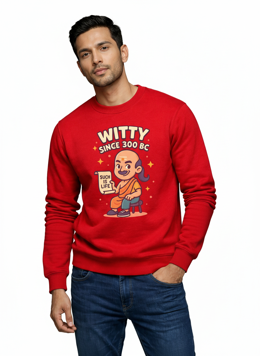 Witty Chanakya Regular Sweatshirt Main image