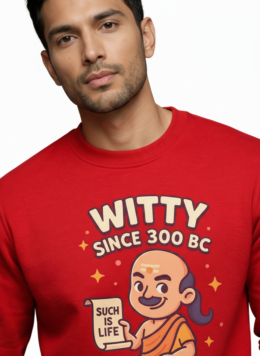 Witty Chanakya Regular Sweatshirt